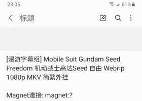 [漫游字幕组] Mobile Suit Gundam Seed Freedom Webrip 1080p MKV